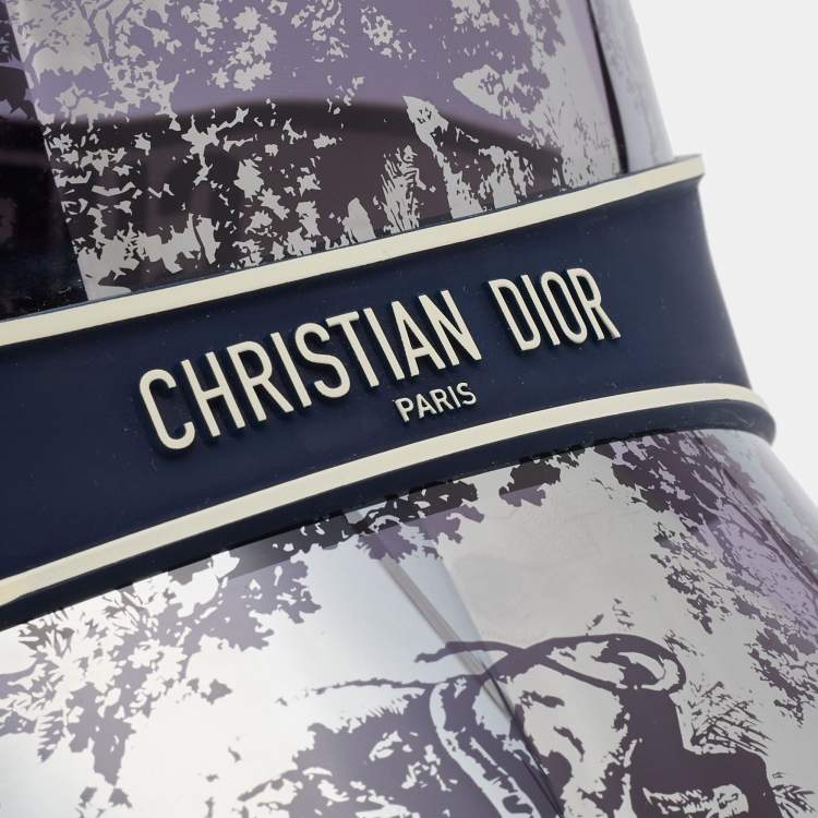 Pre Owned Dior Blue Mirrored Toile de Jouy DiorClub V1U Visor