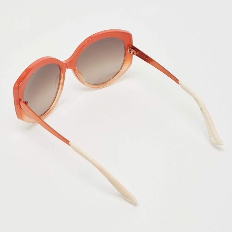 Dior Orange White Gradient Extase1 Oversized Sunglasses Dior TLC