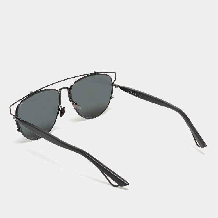 Pre Owned Dior Black Technologic Aviator Sunglasses
