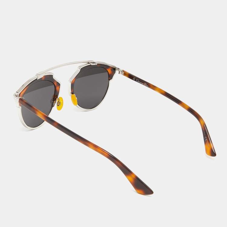 Pre Owned Dior DiorSoReal Brown Havana/Grey AOOMD Split Lens Sunglasses