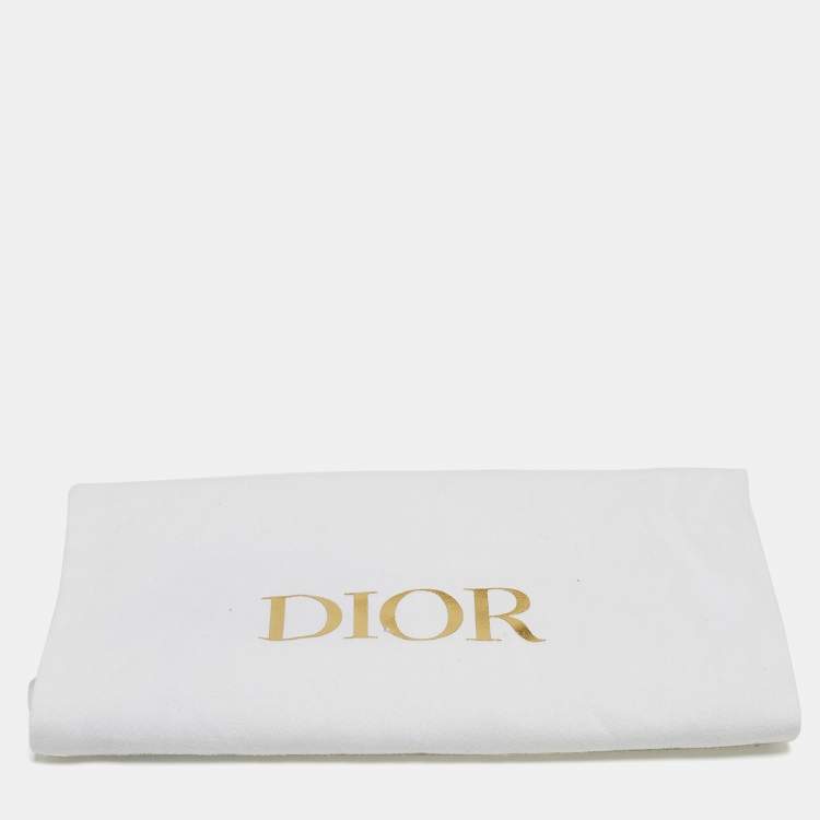 Pre Owned Dior White/Pink Print Silk Mitzah Scarf