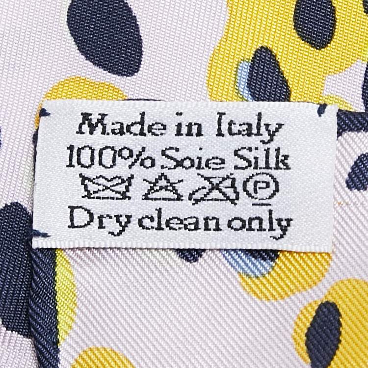 Pre Owned Dior Multicolor Dotted Silk Square Scarf 