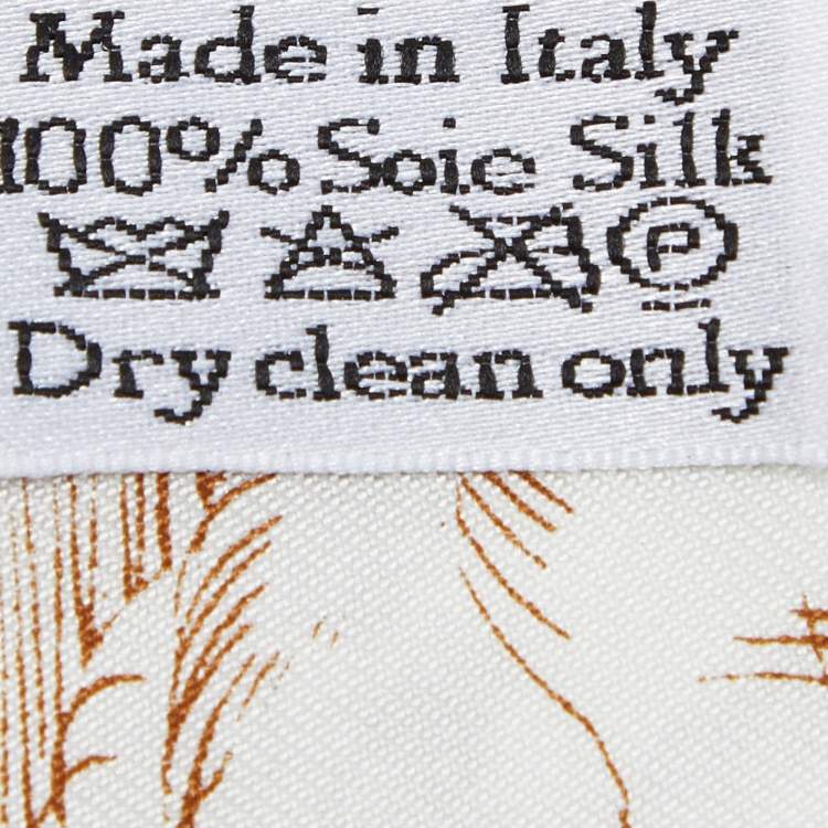 مملوكة مسبقًا Dior White Toile de Jouy Silk Mitzah Scarf