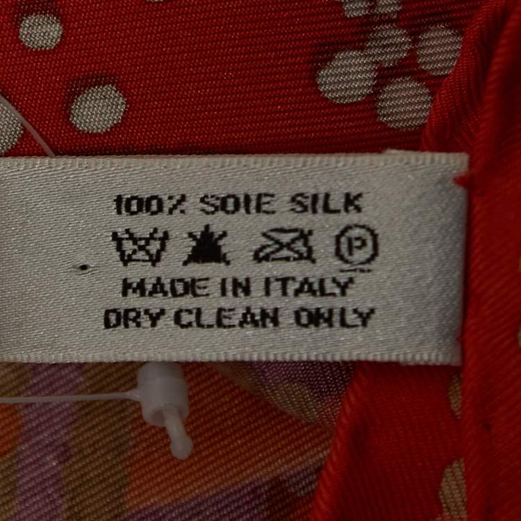 مملوكة مسبقًا Dior Multicolor Jewel & Animal Print Silk Scarf