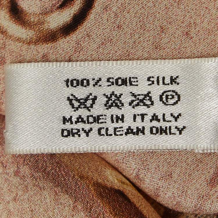 Pre Owned Dior Multicolor Oblique Printed Silk Square Scarf