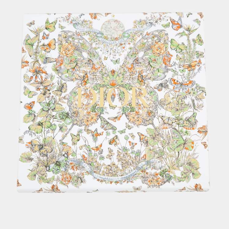 Pre Owned Dior Pink Print Silk D-Millefiori Square Scarf