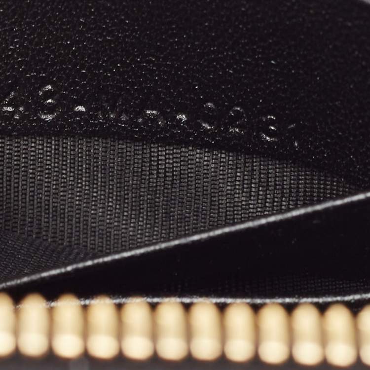 Pre Owned Dior Black Cannage Leather Lady Dior Chain Phone Holder 