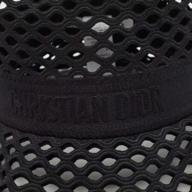 Pre Owned Dior Black Mesh Bucket Hat Size 58