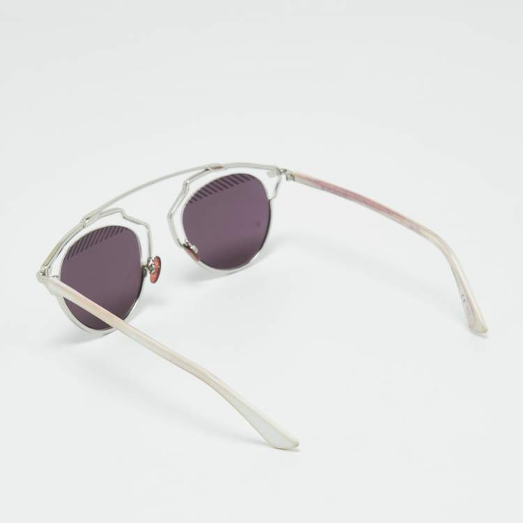 Pre Owned Dior Purple/Silver So Real Round Sunglasses
