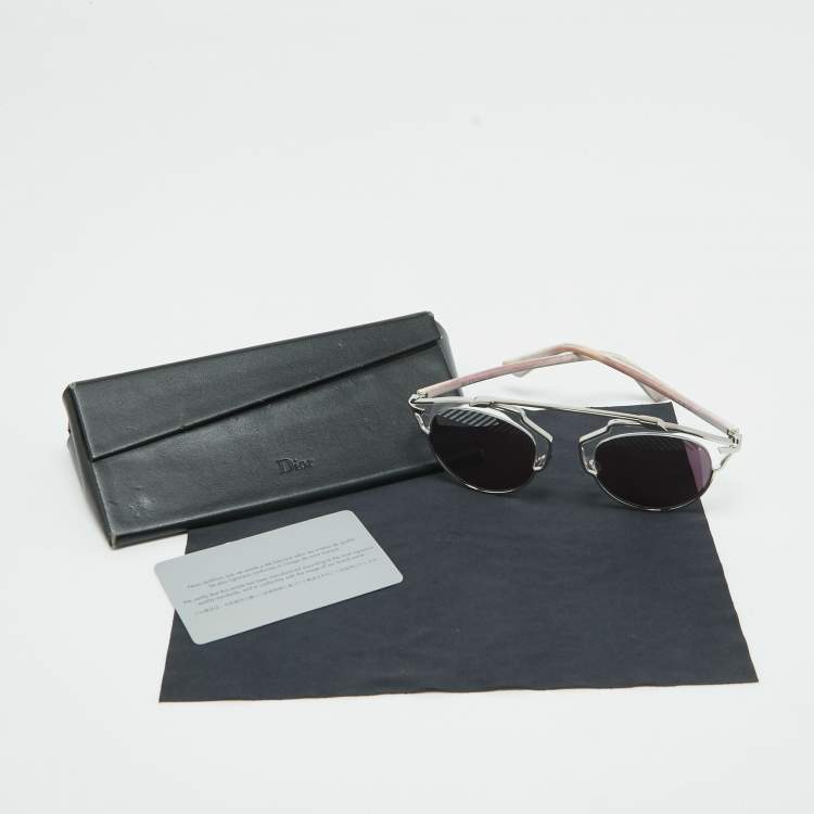 Pre Owned Dior Purple/Silver So Real Round Sunglasses