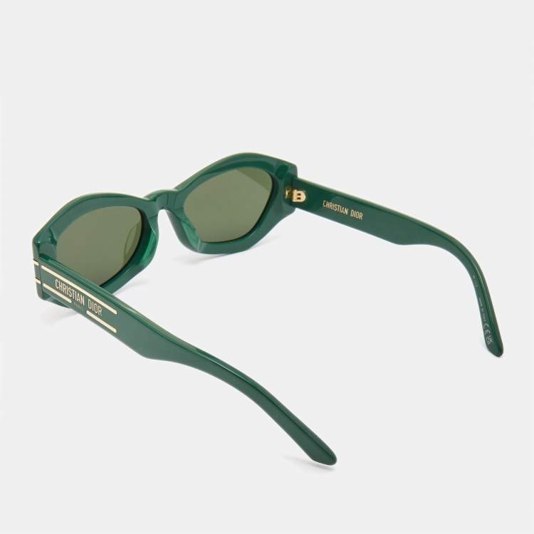Pre Owned Dior Green/Black DiorSignature Cat Eye Sunglasses