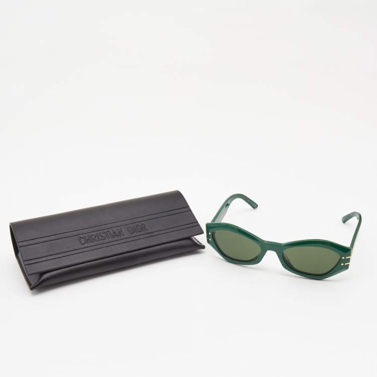 Pre Owned Dior Green/Black DiorSignature Cat Eye Sunglasses