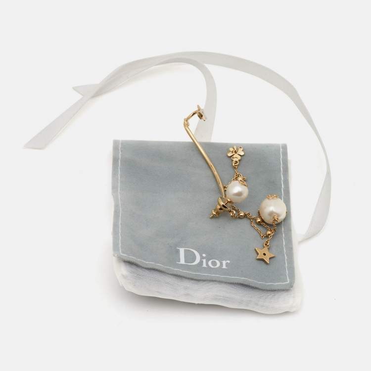 Pre Owned Dior Perles De DÃ¨sir Faux Pearl Ear Climber