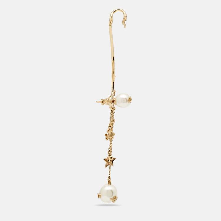 Pre Owned Dior Perles De DÃ¨sir Faux Pearl Ear Climber