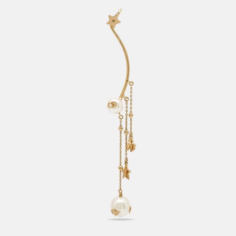 Pre Owned Dior Perles De DÃ¨sir Faux Pearl Ear Climber