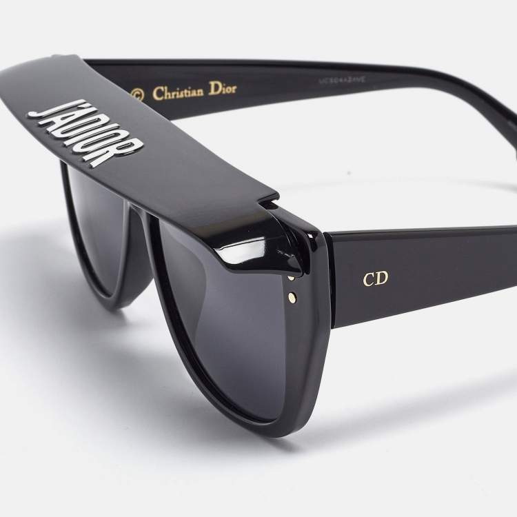 Pre Owned Dior Black Diorclub 2 Vizor Sunglasses