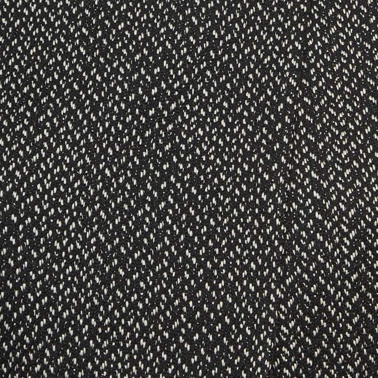 Pre Owned Christian Dior Black Tweed Cropped Jacket S