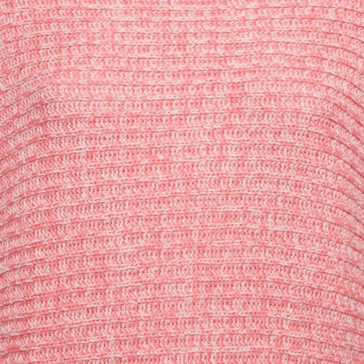 Pre Owned Christian Dior Pink Cashmere Oversized Sweater L