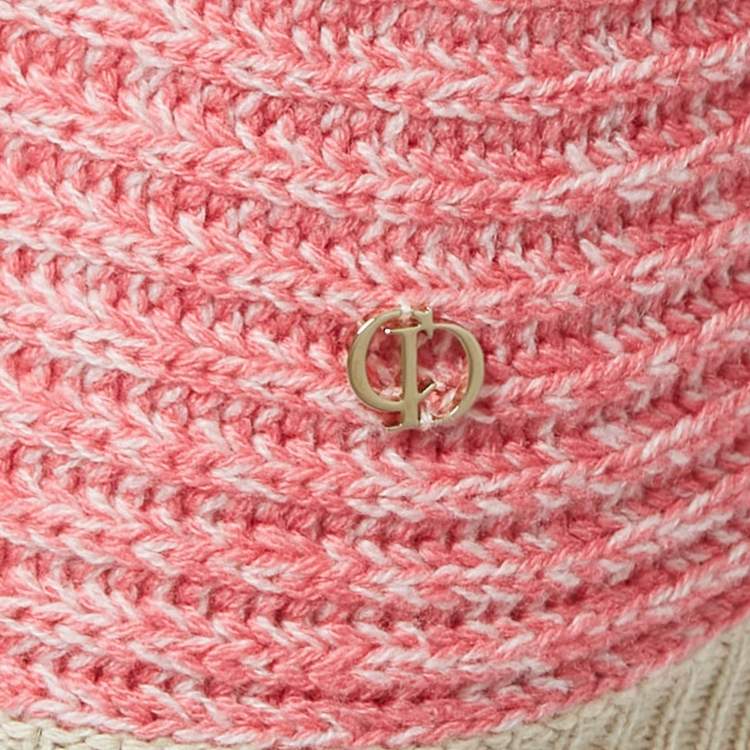 Pre Owned Christian Dior Pink Cashmere Oversized Sweater L