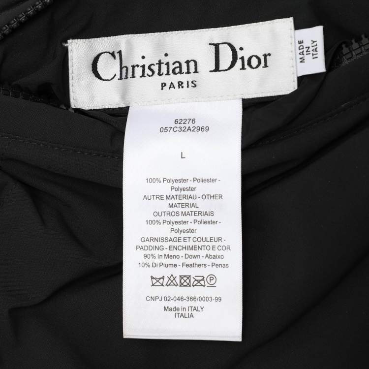 Pre Owned Dior Multicolor Leopard Print Polyester Sleeveless Reversible Jacket L