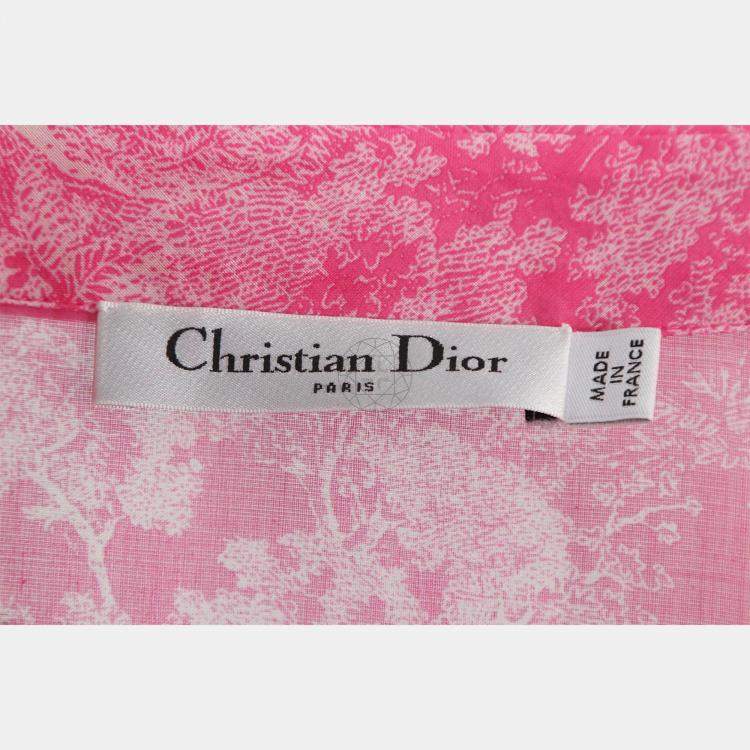 Pre Owned Christian Dior Robe Mi-Longue Dioriviera Cotton Dress
