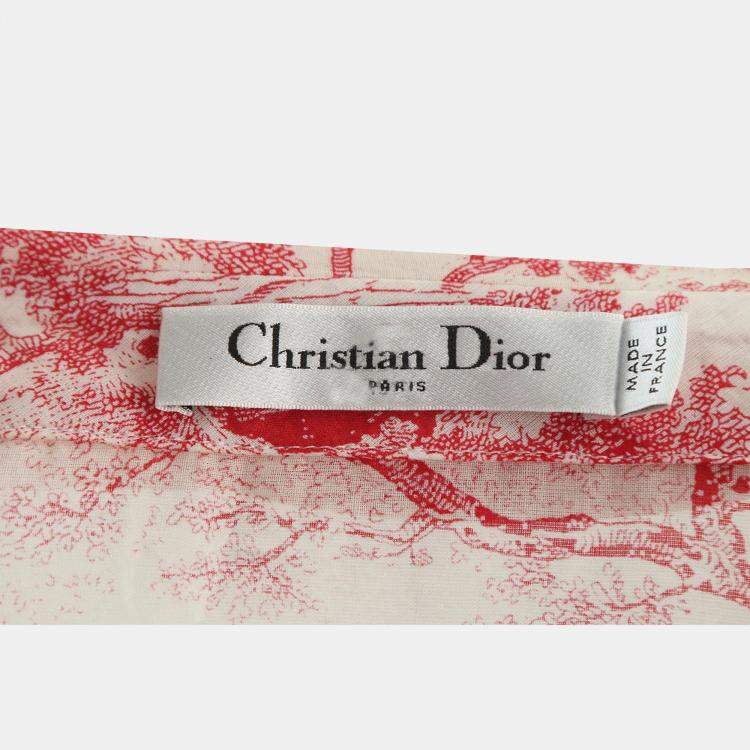Pre Owned Christian Dior Dioriviera Cotton Dress M