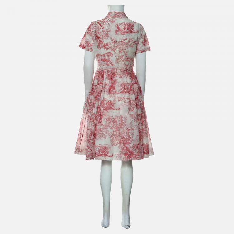 Pre Owned Christian Dior Dioriviera Cotton Dress M