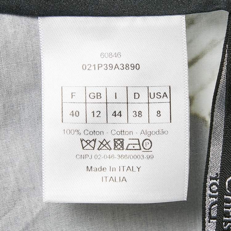 Pre Owned Dior Multicolor Tie-Dye Print Cotton Lace-Up Detail Pants M