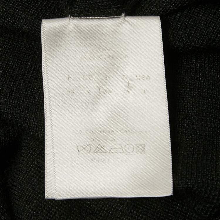 Pre Owned Dior Black Cashmere Knit Long Sleeve Turtle Neck Sweater S