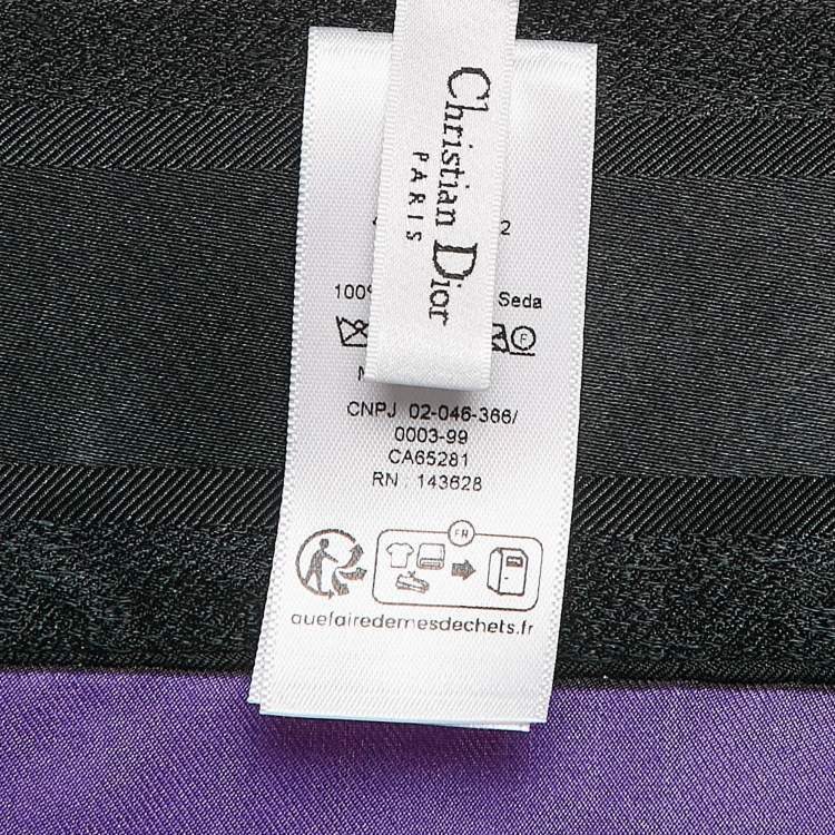 Pre Owned Christian Dior Multicolor Print Silk Double-Sided Waistband Sarong One Size