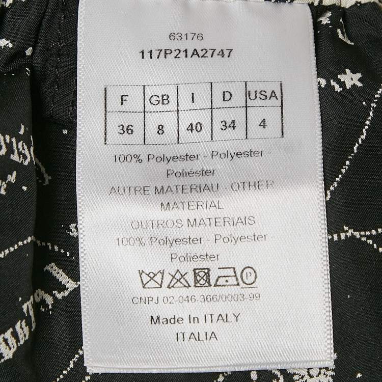 Pre Owned Dior White Jacquard Logo Puller Detail Shorts S