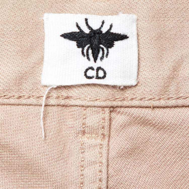 مملوكة مسبقًا Dior Dusty Pink Denim Straight Fit Jeans S/Waist 31"
