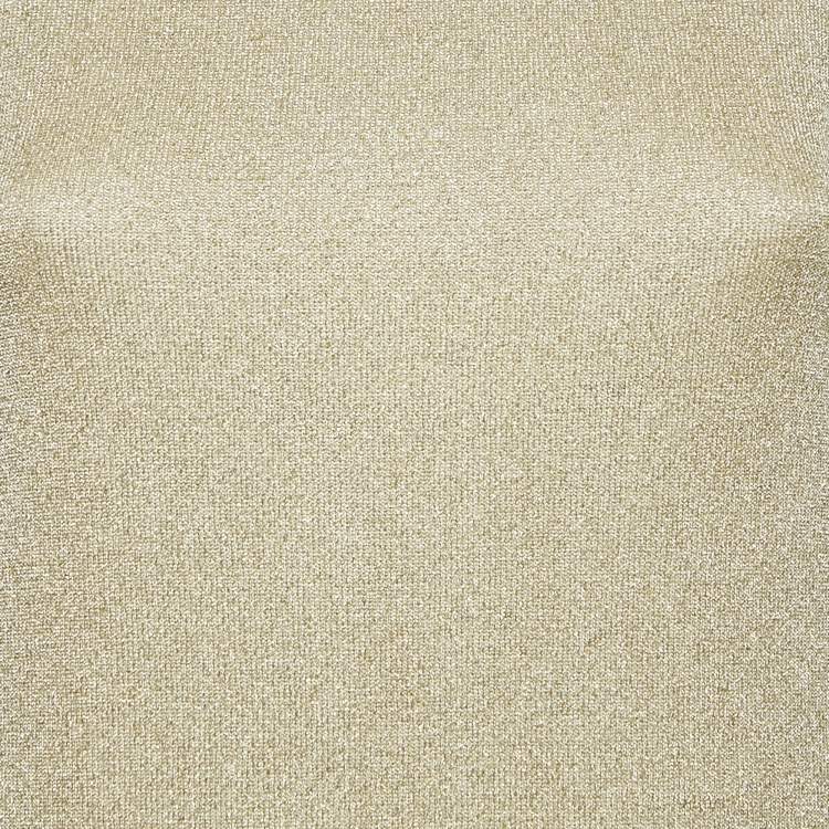 Pre Owned Christian Dior Gold Lurex Knit Sleeveless Mini Bodycon Dress S