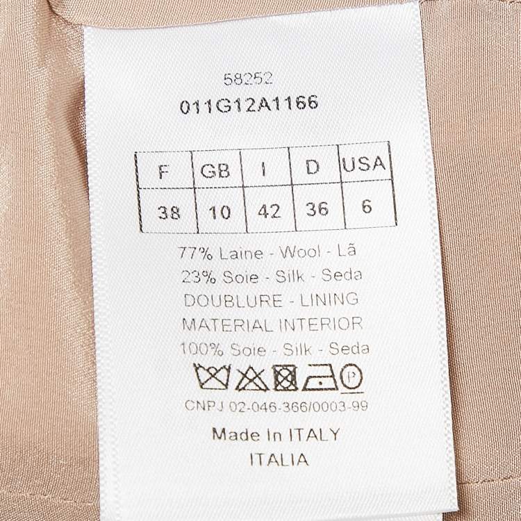 Pre Owned Dior Pink Silk Blend Single Breasted Vest M
