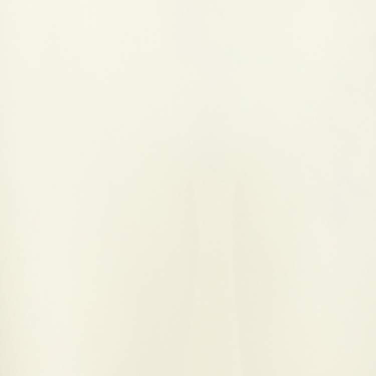 Pre Owned Dior Cream Chiffon Midi Skirt M