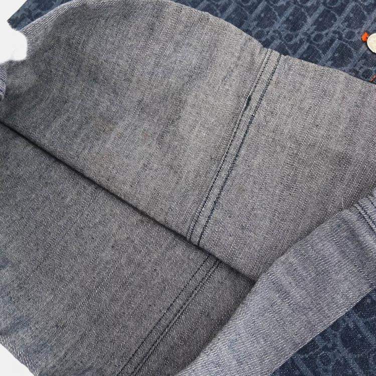 Pre Owned Christian Dior Sleeveless Indigo Denim Dress Size 36