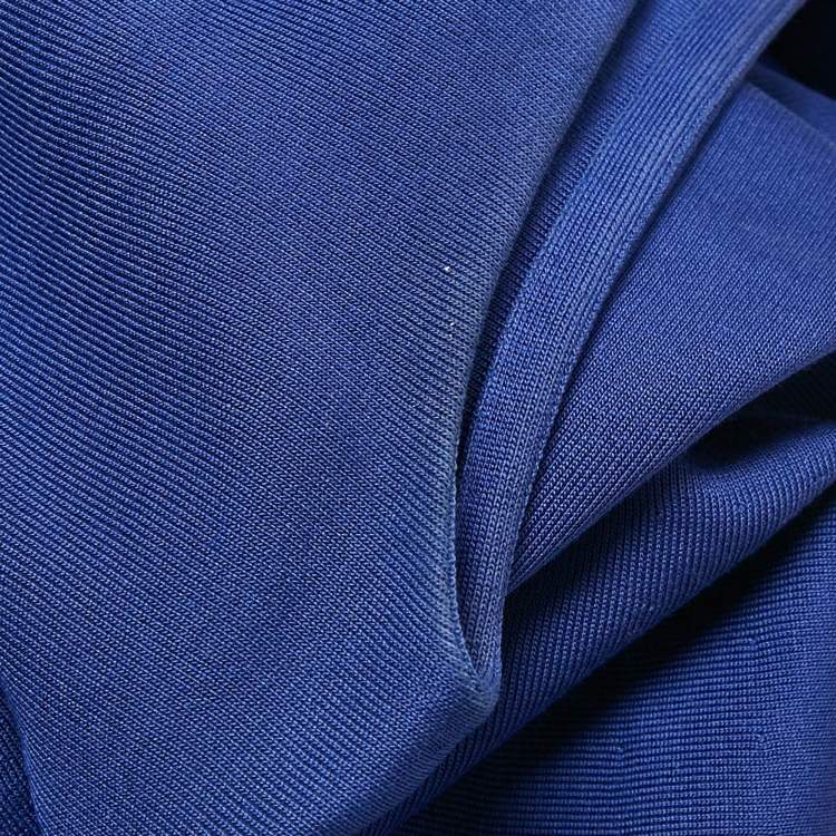 Pre Owned Dior Blue Knit Flared Sleeveless Top M