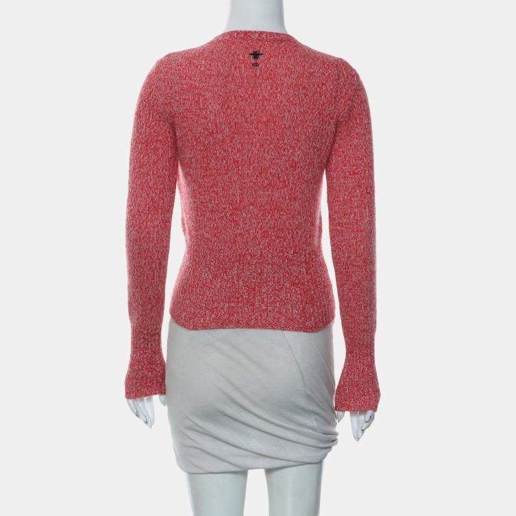 Pre Owned Dior Knitted Embroidered Sweater