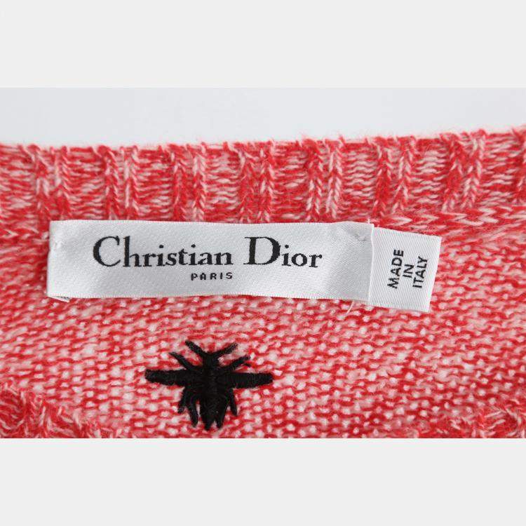Pre Owned Dior Knitted Embroidered Sweater