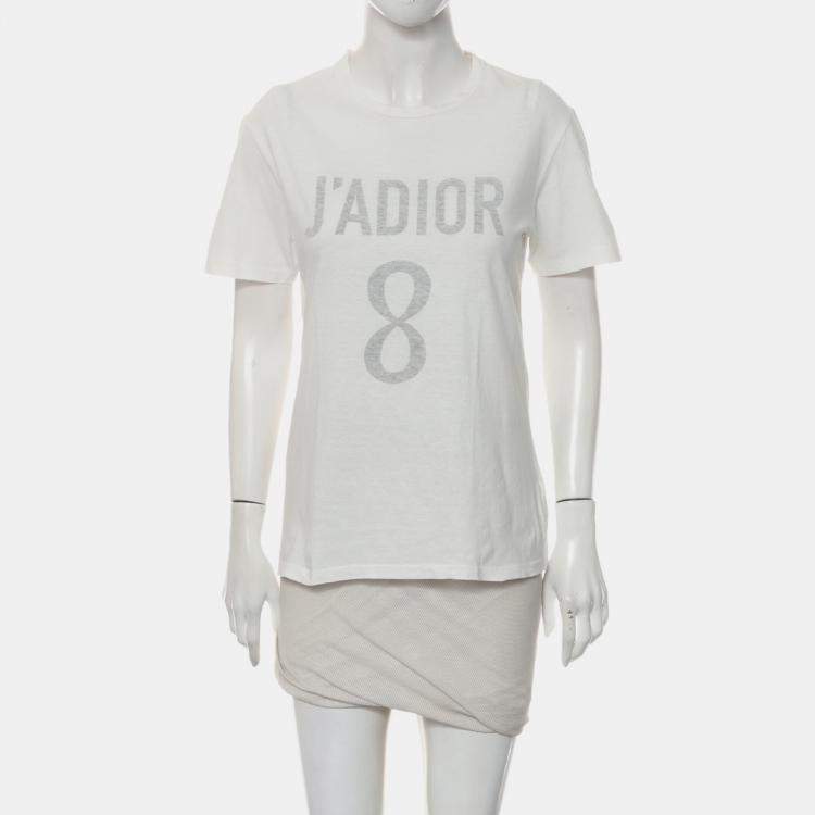 Pre Owned Dior J'Adior 8 White T-Shirt