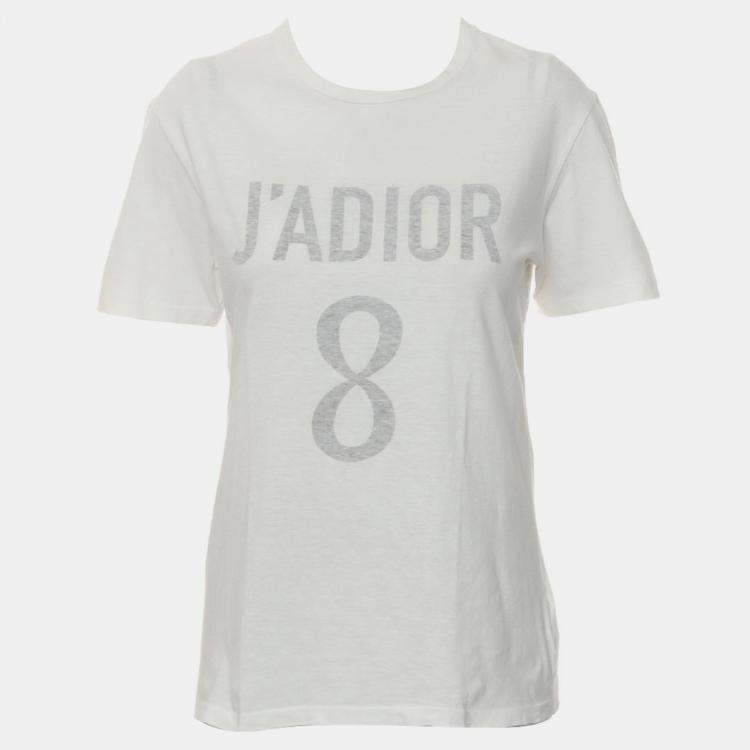 Pre Owned Dior J'Adior 8 White T-Shirt