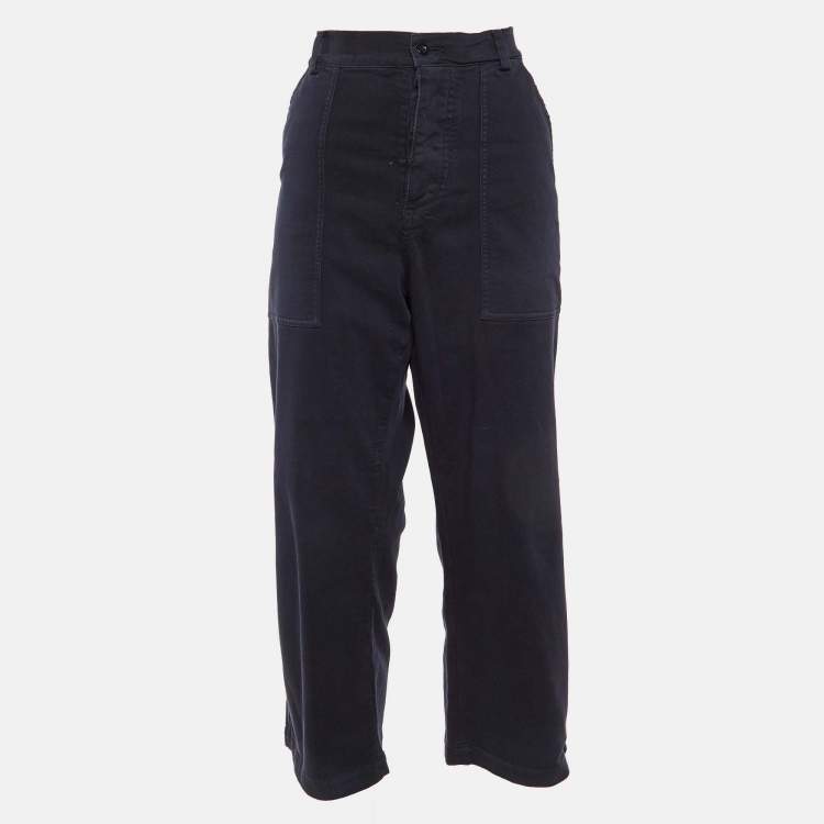 Pre Owned Dior Dark Blue Cotton Culottes M