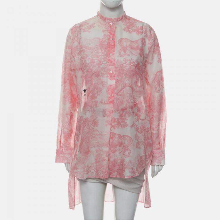 Pre Owned Dior Toile De Jouy Shirt Size M