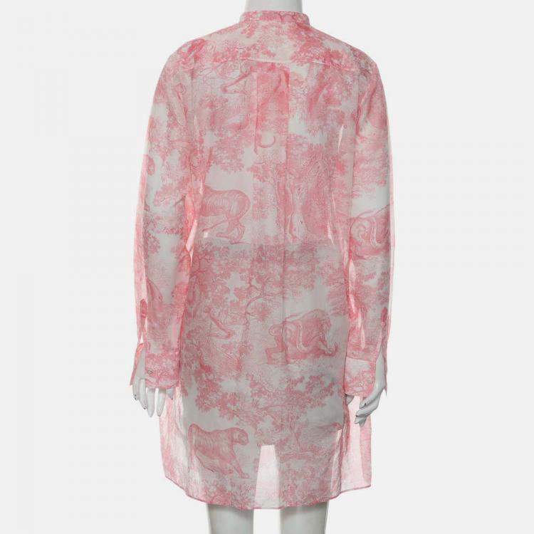 Pre Owned Dior Toile De Jouy Shirt Size M