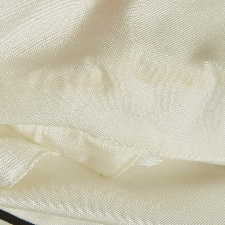 Pre Owned Christian Dior White Dior Jardin D'Hiver Print Silk Shirt S