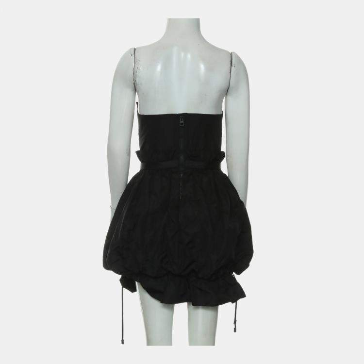 Pre Owned Dior 2023 S/S Black Silk Bustier Mini Dress M