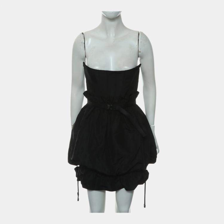 Pre Owned Dior 2023 S/S Black Silk Bustier Mini Dress M