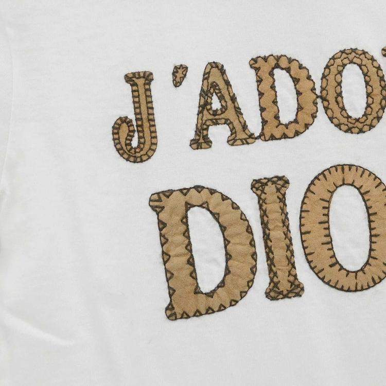Pre Owned Christian Dior White Cotton T-shirt M
