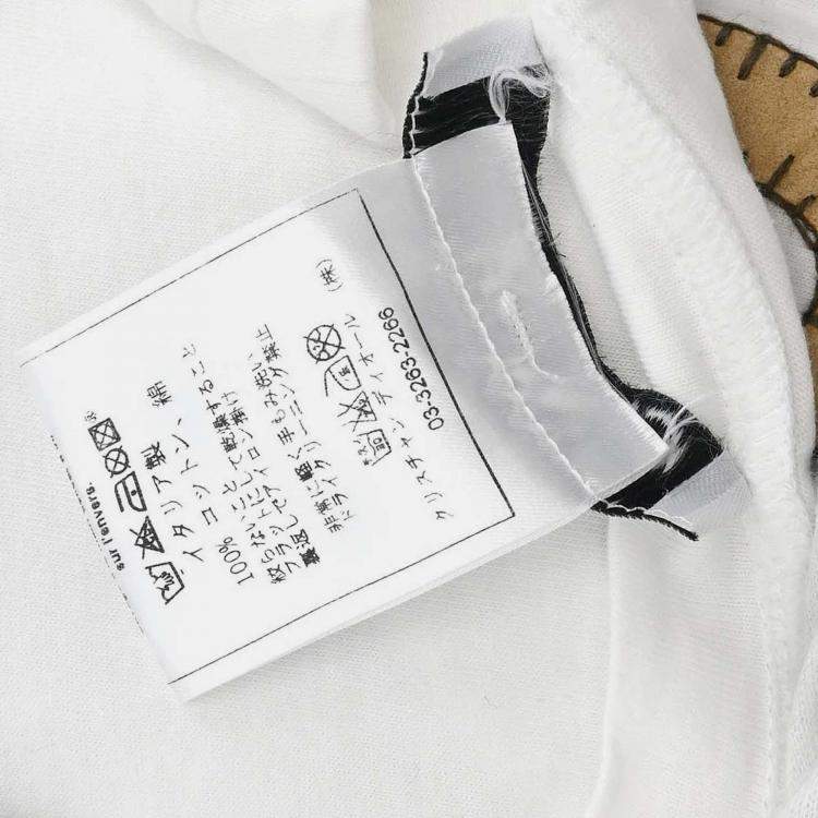 Pre Owned Christian Dior White Cotton T-shirt M