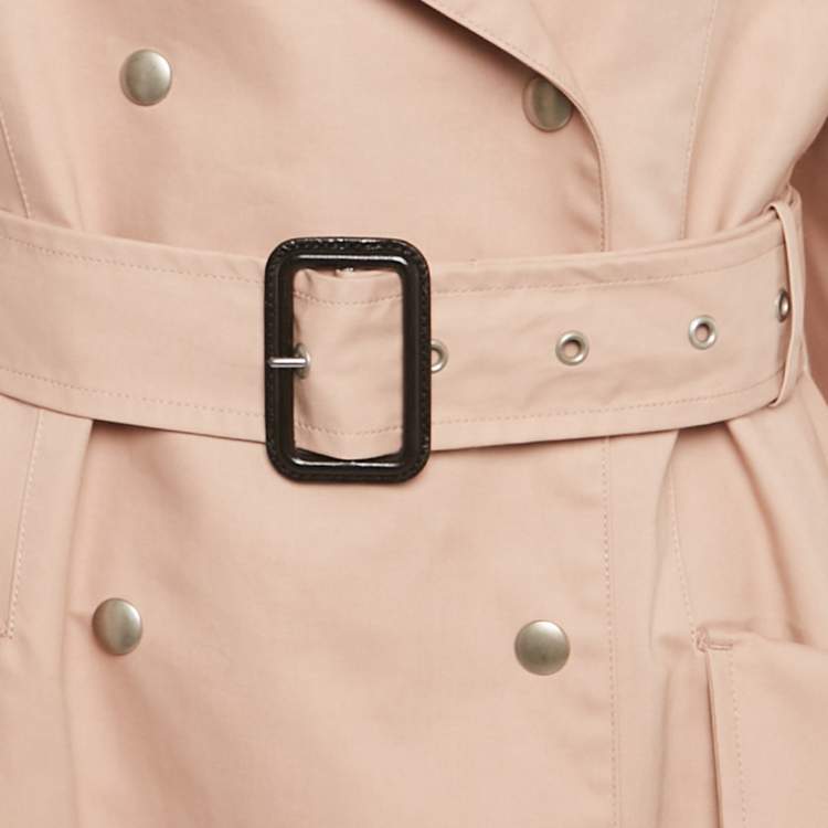 Pre Owned Christian Dior Beige Cotton Trench Coat L